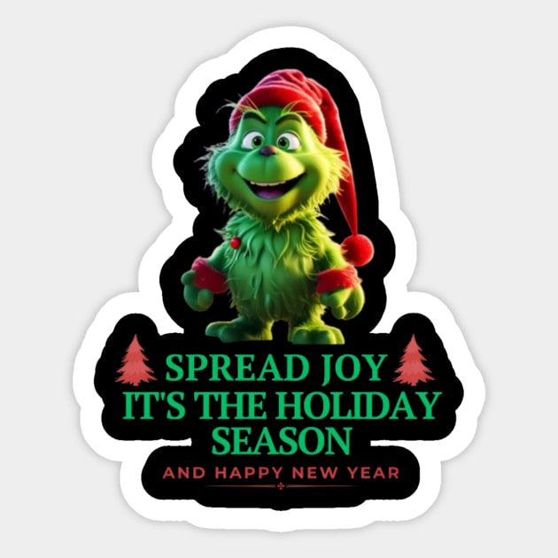 Festive Grinch Delight Sticker by MAT JAARAK